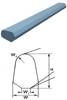 43.5x89x3600mm BOROX500 profilstienis 110 metināms