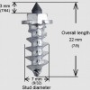 Riepu radzes ar plecu, skrūvējamas 3/4"-18MM HD (100 gab.)