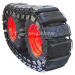 Riteņu kompaktiekrāvēja 12" ķēdes ar gumijas uzlikām, MCLAREN S RUBBER OTT SET