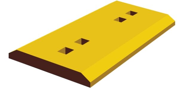 Komatsu skrūvējams nazis stūra 32x330x650 (7/8")