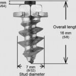 Riepu radzes ar plecu, skrūvējamas 5/8"-15MM (100 gab.)