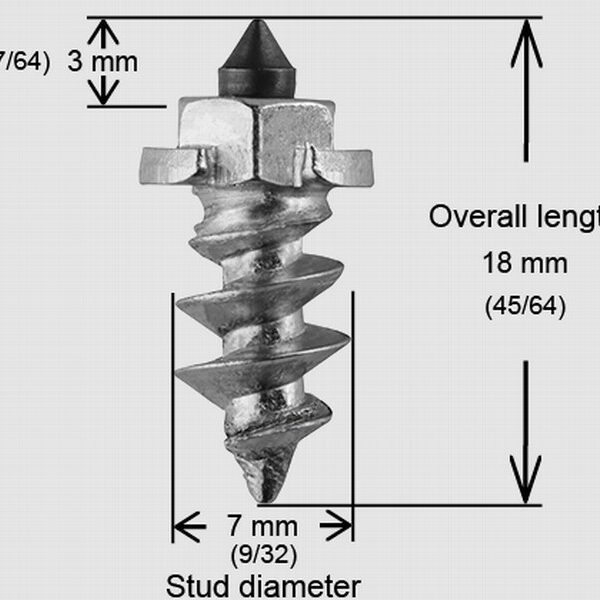 Riepu radzes ar plecu, skrūvējamas 5/8"-15MM HD (200 gab.)